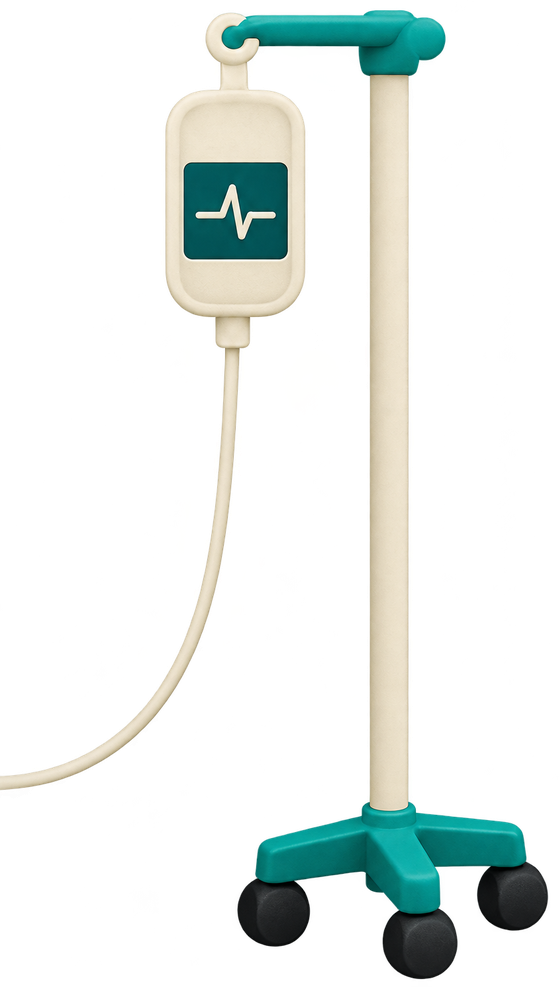 an iv drip stand